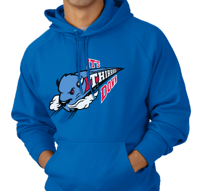Sweatshirt Hoody, Royal (50% cotton, 50% polyester)