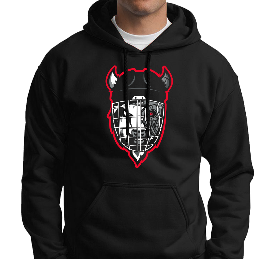 Sweatshirt Hoody, Black (50% cotton, 50% polyester)
