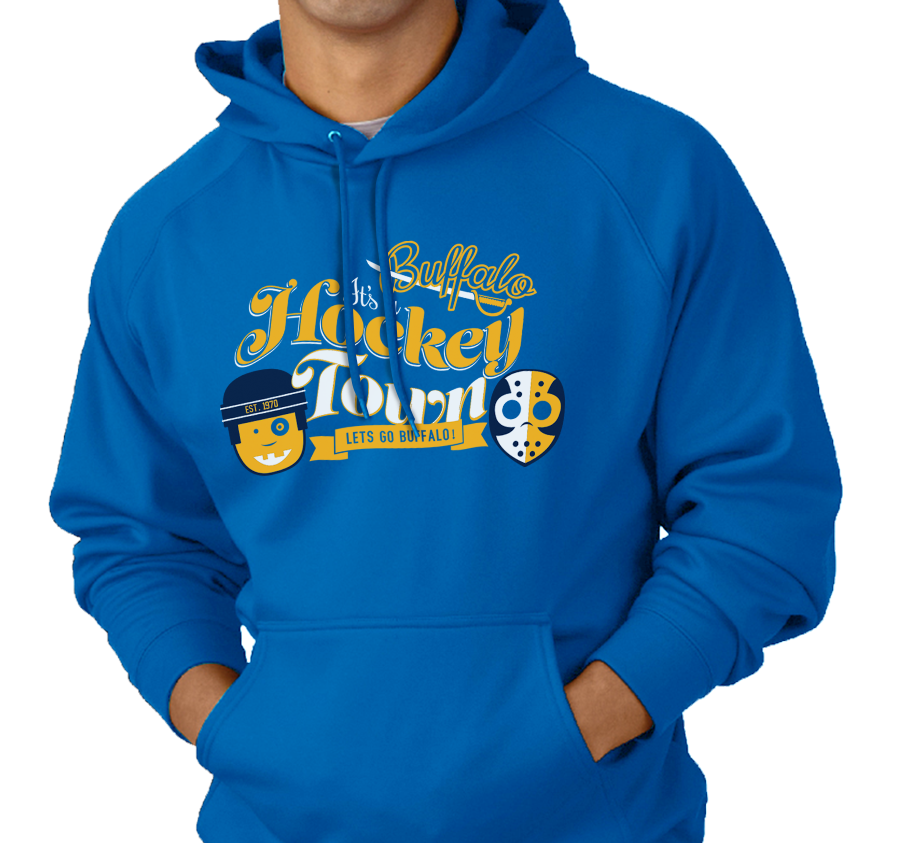 Sweatshirt Hoody, Royal (50% cotton, 50% polyester)