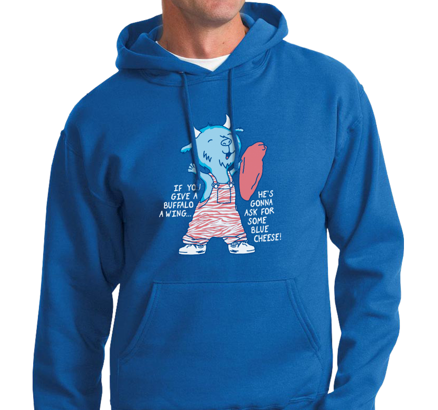 Sweatshirt Hoody, Royal (50% cotton, 505 polyester)