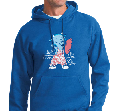 Sweatshirt Hoody, Royal (50% cotton, 505 polyester)