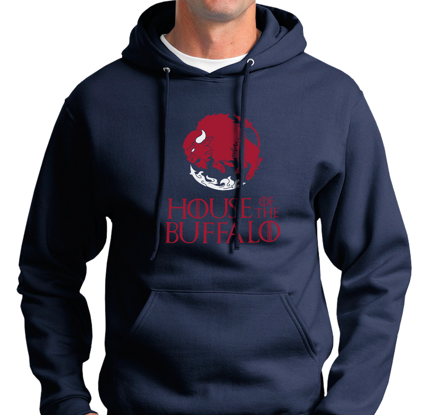 Sweatshirt Hoody, Navy (50% cotton, 50% polyester)