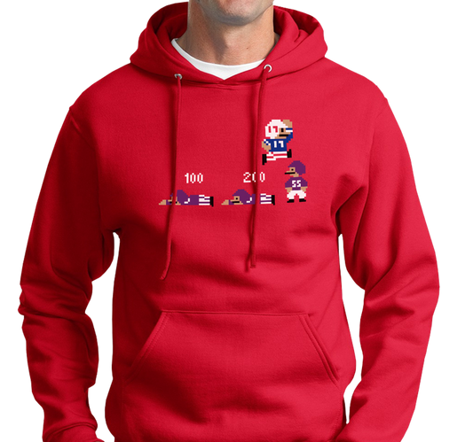 Sweatshirt Hoody, Red (50% cotton, 50% polyester)