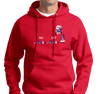 Sweatshirt Hoody, Red (50% cotton, 50% polyester)