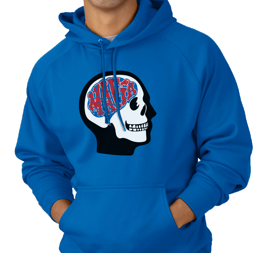 Sweatshirt Hoody, Royal (100% cotton)