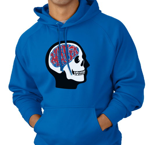 Sweatshirt Hoody, Royal (100% cotton)