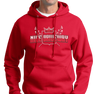 Sweatshirt Hoody, Red ("Polish for a Day" version), 50% cotton, 50% polyester