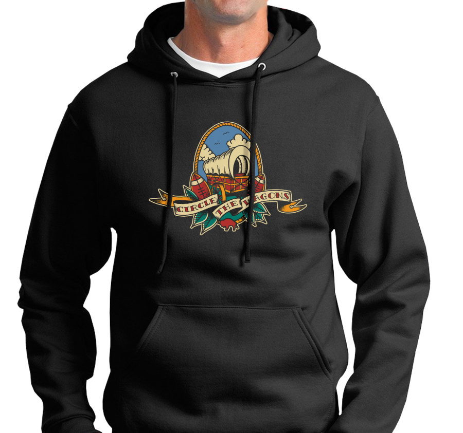 Sweatshirt Hoody, Black (50% cotton, 50% polyester)