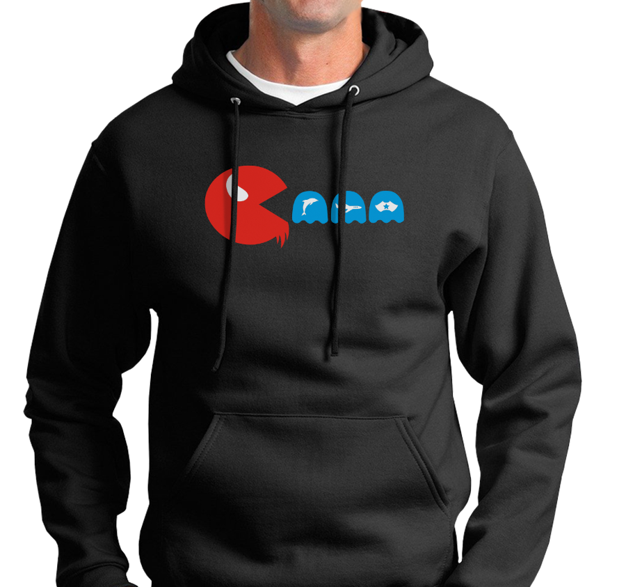 Sweatshirt Hoody, Black (50% cotton, 50% polyester)