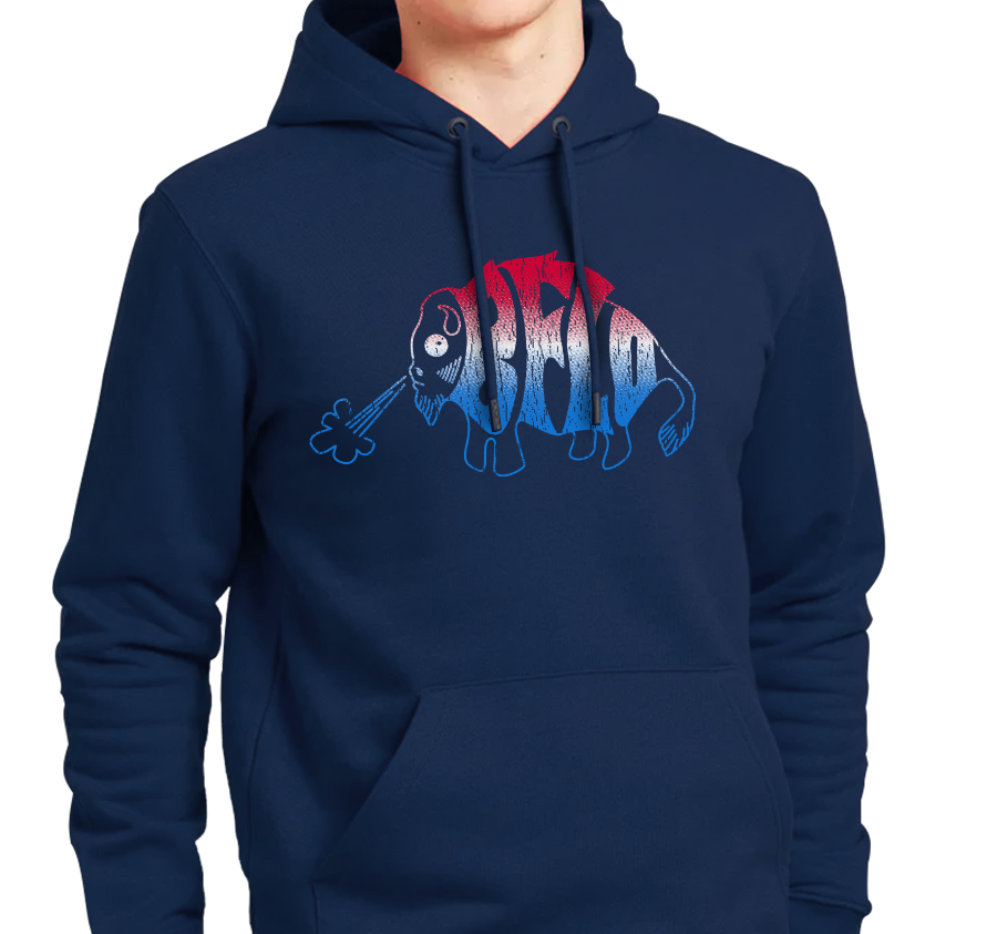 Sweatshirt Hoody, Navy (50% cotton, 50% polyester)