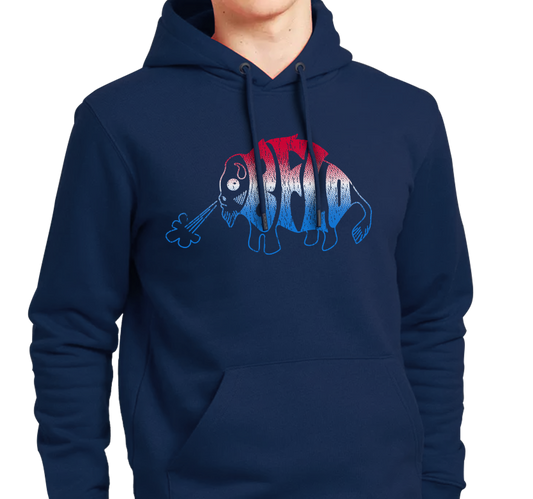 Sweatshirt Hoody, Navy (50% cotton, 50% polyester)