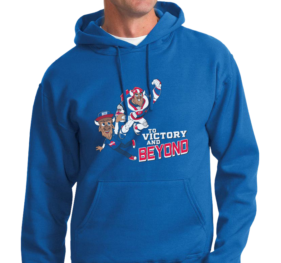 Sweatshirt Hoody, Royal (50% cotton, 50% polyester)