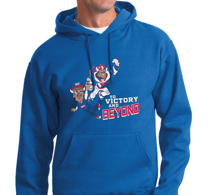 Sweatshirt Hoody, Royal (50% cotton, 50% polyester)