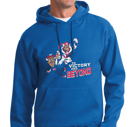 Sweatshirt Hoody, Royal (50% cotton, 50% polyester)