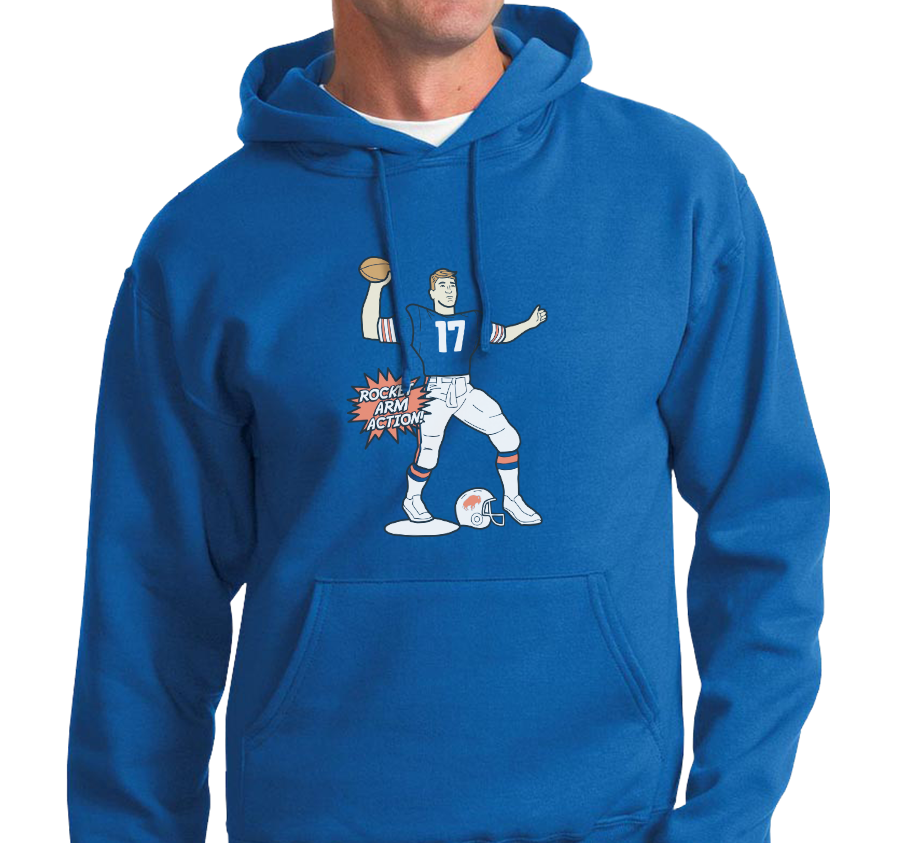 Sweatshirt Hoody, Royal (50% cotton, 505 polyester)