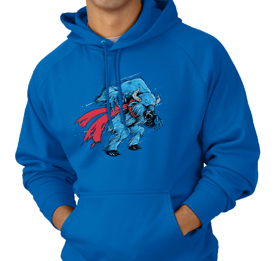 Sweatshirt Hoody, Royal (50% cotton, 50% polyester)