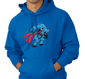 Sweatshirt Hoody, Royal (50% cotton, 50% polyester)