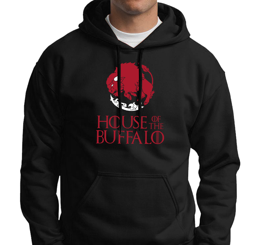 Sweatshirt Hoody, Black (50% cotton, 50% polyester)