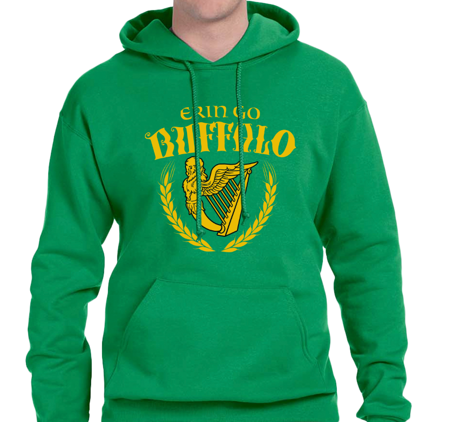 Sweatshirt Hoody, Green (50% cotton, 50% polyester)