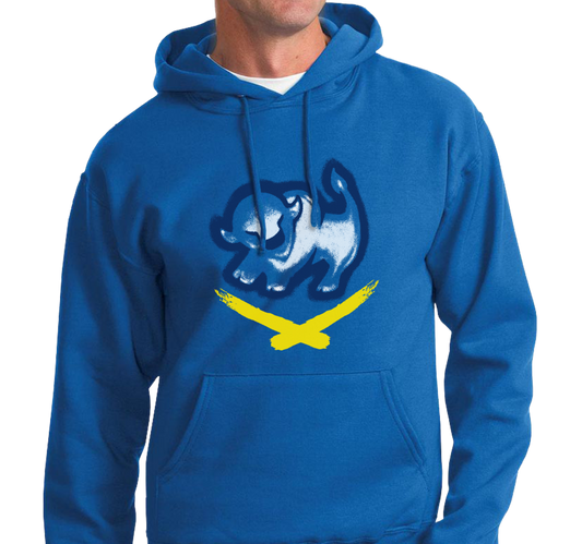 Sweatshirt Hoody, Royal (50% cotton, 50% polyester)
