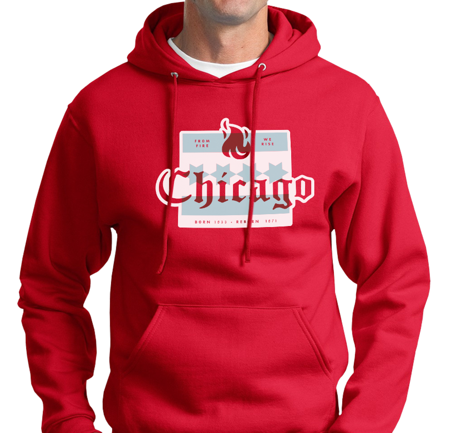 Sweatshirt Hoody, Red (50% cotton, 505 polyester)