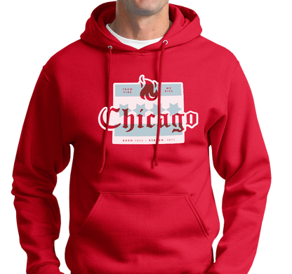 Sweatshirt Hoody, Red (50% cotton, 505 polyester)