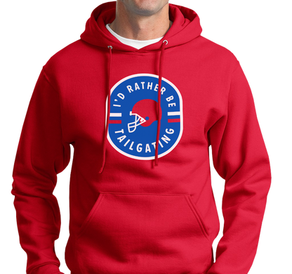 Sweatshirt Hoody, Red (50% cotton, 50% polyester)