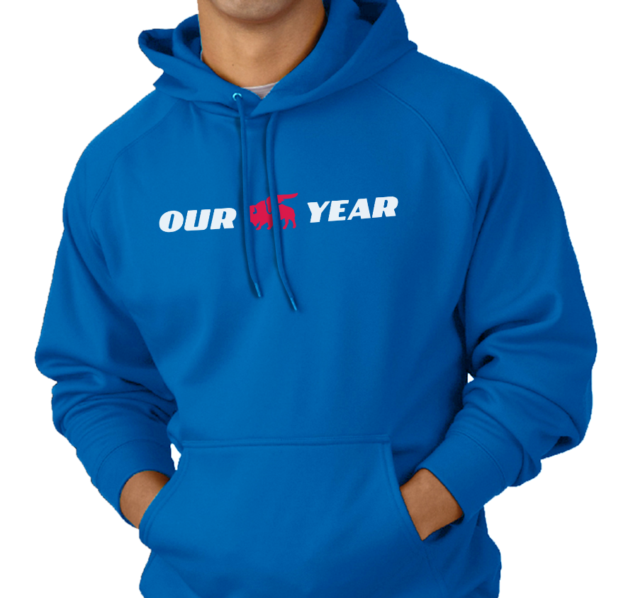 Sweatshirt Hoody, Royal (50% cotton, 50% polyester)