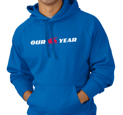 Sweatshirt Hoody, Royal (50% cotton, 50% polyester)