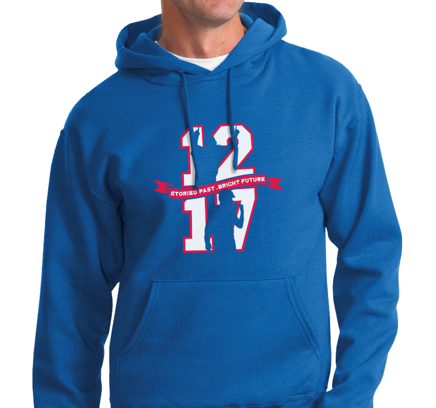 Sweatshirt Hoody, Royal (50% cotton, 50% polyester)