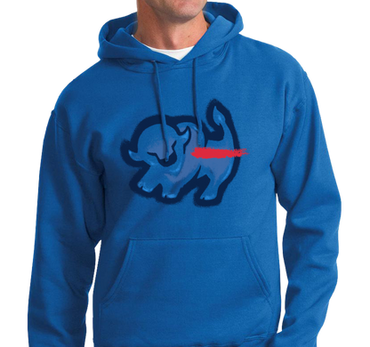 Sweatshirt Hoody, Royal (50% cotton, 50% polyester)