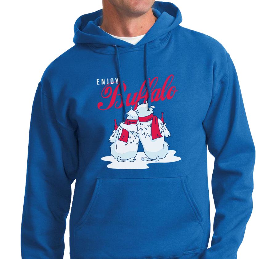 Sweatshirt Hoody, Royal (50% cotton, 50% polyester)