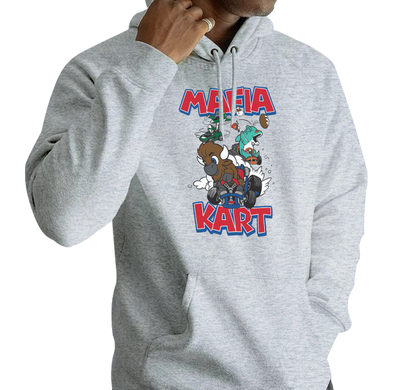 Sweatshirt Hoody, Ash (50% cotton, 50% polyester)