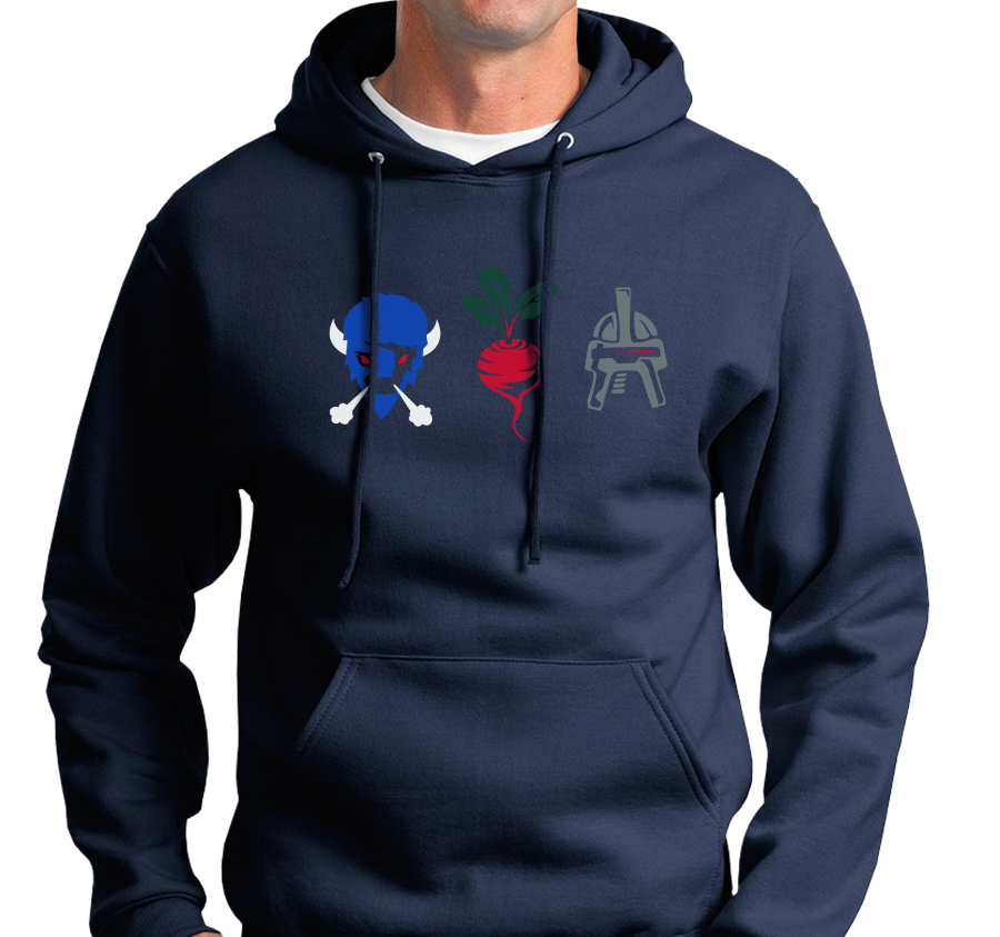 Sweatshirt Hoody, Navy (50% cotton, 50% polyester)