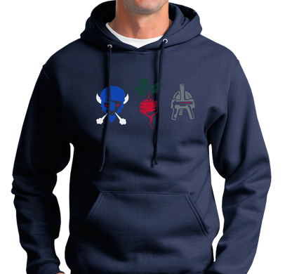 Sweatshirt Hoody, Navy (50% cotton, 50% polyester)