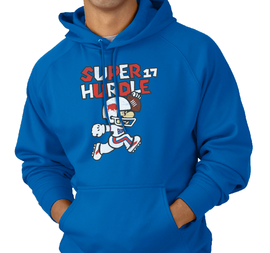 Sweatshirt Hoody, Royal (50% cotton, 50% polyester)