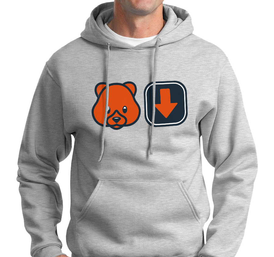 Sweatshirt Hoody, Ash (50% cotton, 50% polyester)