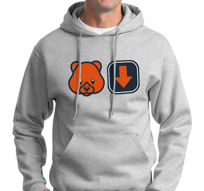 Sweatshirt Hoody, Ash (50% cotton, 50% polyester)