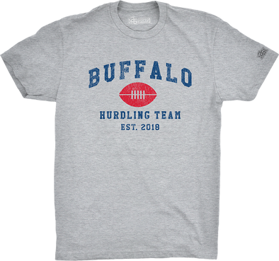 Vol. 12, Shirt 7: "Buffalo Hurdling Team"