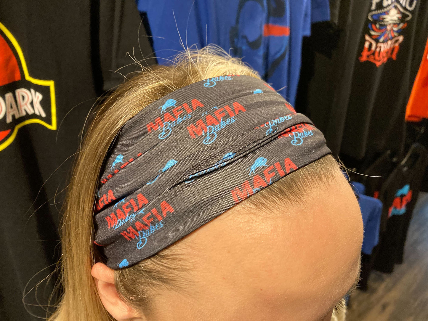 MAFIA Babes Black 8" Stretch Headband