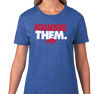 Ladies T-Shirt, Heather Blue (100% cotton)