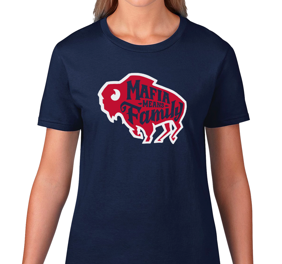 Ladies T-Shirt, Navy (100% cotton)