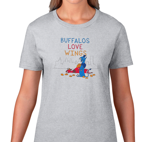 Ladies T-Shirt, Heather Gray (90% cotton, 10% polyester)