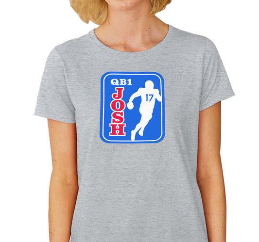 Ladies T-Shirt, Heather Gray (90% cotton, 10% polyester)
