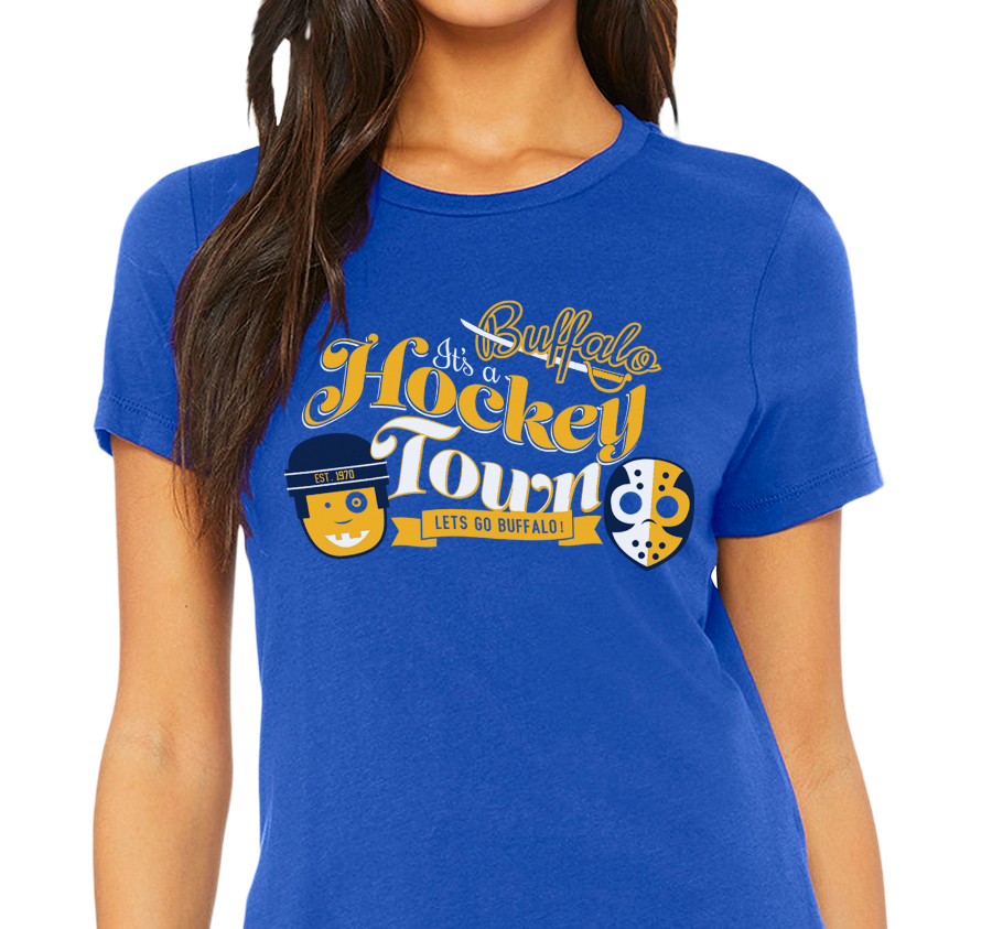 Ladies T-Shirt, Royal (100% cotton)