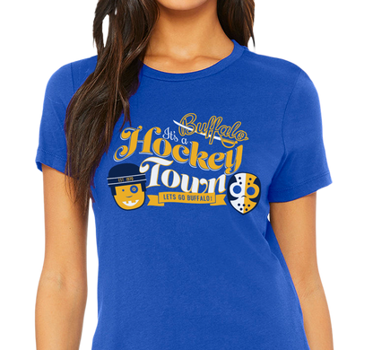 Ladies T-Shirt, Royal (100% cotton)