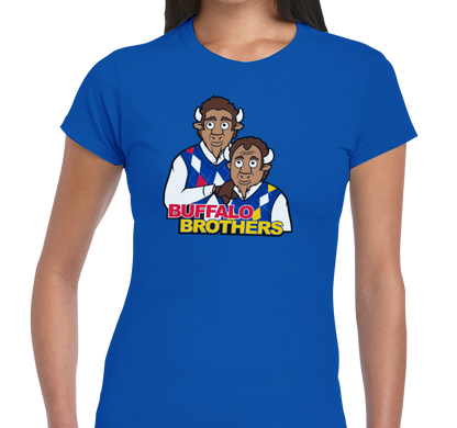 Ladies T-Shirt, Royal (100% cotton)