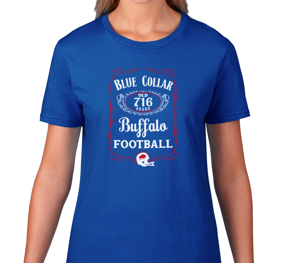 Ladies T-Shirt, Royal (100% cotton)