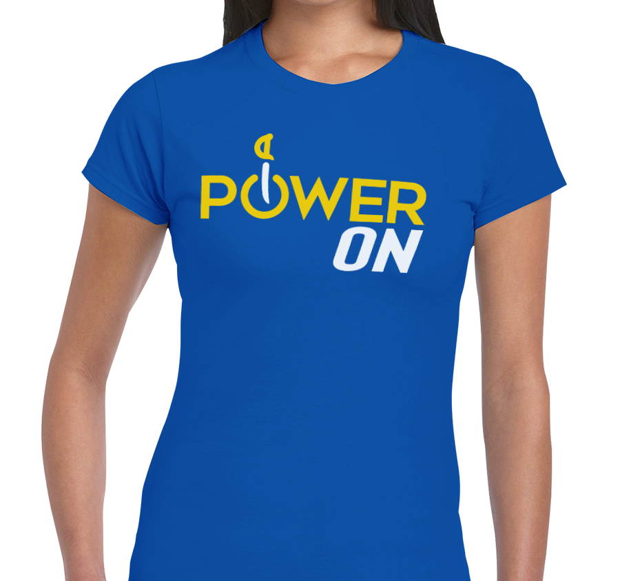 Ladies T-Shirt, Royal (100% cotton)