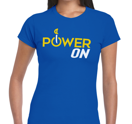 Ladies T-Shirt, Royal (100% cotton)